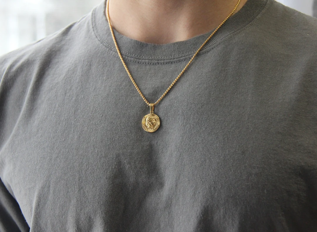 Coin & Vintage-Inspired Gold Pendants